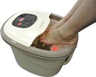 🦶 motorized hydro therapy foot and leg spa bath massager by carepeutic - 17 pound, milk-white logo