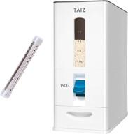 🍚 taiz rice dispenser 25 pounds: efficient rice storage container for 25 lbs, japanese rice holder, kitchen rice box - large grain dispenser with max 26 lbs capacity логотип