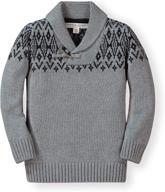 hop henry letterman sweater cardigan - stylish boys' clothing for a dapper look logo