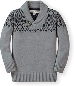 img 4 attached to Hop Henry Letterman Sweater Cardigan - Stylish Boys' Clothing for a Dapper Look