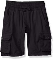 🩳 basic solid colors southpole little boys' mini canvas cargo jogger shorts logo