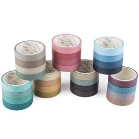 img 2 attached to 🎨 YUBBAEX Morandi Washi Tape Set: 28 Rolls of Decorative Tapes for Crafts, Journals, Planners & More