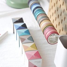 img 1 attached to 🎨 YUBBAEX Morandi Washi Tape Set: 28 Rolls of Decorative Tapes for Crafts, Journals, Planners & More