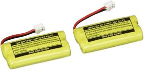 img 1 attached to 🔋 BT184342 / BT284342 Battery - Ideal for AT&amp;T, Vtech, GE, RCA, and Clarity Phones - 2.4V 550mAh Ni-MH - 2-Pack