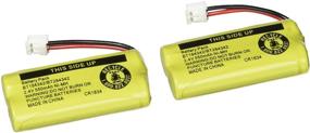 img 2 attached to 🔋 BT184342 / BT284342 Battery - Ideal for AT&amp;T, Vtech, GE, RCA, and Clarity Phones - 2.4V 550mAh Ni-MH - 2-Pack