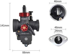 img 1 attached to Гоночный карбюратор PE24FL Flange Scooter