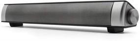 img 4 attached to 🔊 Bingxue Sound Bar: 10W Bluetooth TV Speakers with Wired & Wireless Connection, Built-in Mic - Silver