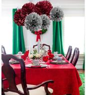🎀 heartfeel grey and burgundy tissue paper pom poms: elegant hanging decor for wedding, bridal shower, baby shower & outdoor parties logo
