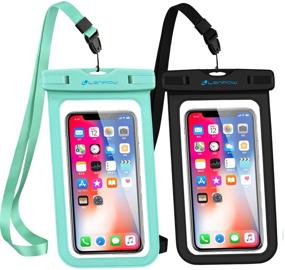 img 4 attached to 📱 LENPOW Waterproof Phone Case 2-Pack: IPX8 Lanyard Pouch for iPhone 12/S21/Google Pixel – Universal Clear Dry Bag for Max Protection & Compatibility up to 6.9