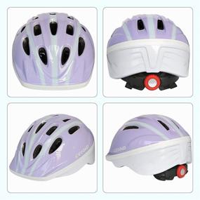 img 3 attached to CELOID Kids Bicycle Helmet: Adjustable Toddler Skateboard Helmet for 3-5-8 Year Old Girls and Boys - Ideal for Multi-Sport Activities including Road Biking, Skateboarding, Roller Skating, Scootering, Rollerblading, and Balance Biking