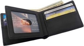 img 4 attached to Premium Leather Bifold Wallet with Advanced Security Features