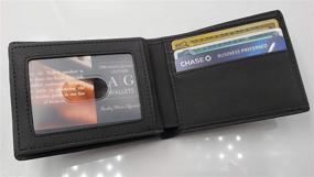 img 2 attached to Premium Leather Bifold Wallet with Advanced Security Features