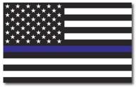 👮 support law enforcement with heavy duty thin blue line american flag magnet decal for car truck suv logo