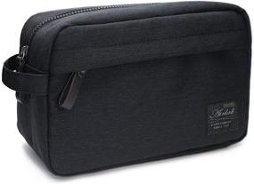 img 4 attached to 🧳 Multi-purpose Toiletry Bag - Water-resistant Organizer for Men and Women - Ideal Travel Companion - Black
