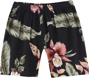 img 2 attached to Hawaiian Shirt Shorts Cabana Rafelsia Boys' Clothing