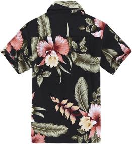 img 1 attached to Hawaiian Shirt Shorts Cabana Rafelsia Boys' Clothing