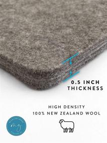 img 2 attached to 🔥 New Zealand Wool Pressing Mat by McCallum Goods - 17x13.5 inch Ironing Pad for Quilting Supplies - Replace Your Ironing Board with this Wool Mat