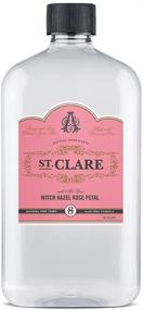 img 4 attached to St Clare Alcohol Free Witch Hazel: 16 oz. Rose Petal & Aloe Vera Toner - Natural Face and Skin Care