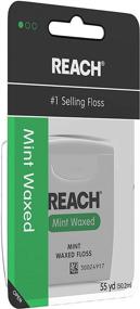 img 1 attached to Refreshing Mint Flavored Reach Waxed Dental Floss for Plaque and Food Removal - 55 Yards