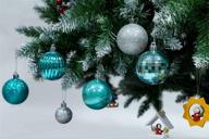 🎄 auxo-fun 1.57" 28ct turquoise blue shatterproof christmas ball ornaments - classic finishes - christmas tree decoration logo