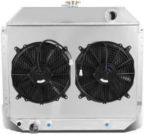 img 4 attached to High-Performance Dual Core 2-Row Radiator with Fan Shroud for 1968-1979 Ford Pickup/Bronco