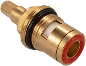 img 3 attached to 🚿 Highly Efficient Brass Ceramic Stem Disc Cartridge Faucet Valve Replacement for Bathroom Kitchen Tap - 1/2" Quarter Turn (1 Pair Hot & Cold)