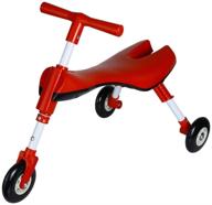 🚲 ultimate fly bike toddlers glide tricycle - scratch-free wheels, no setup or assembly! cpsia compliant (red) logo