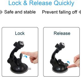 img 3 attached to Collyon Windshield Mount: Suction Cup Camera Mount for 7-inch Display Monitor of Backup Camera