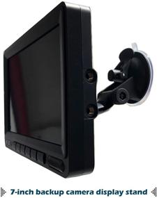 img 1 attached to Collyon Windshield Mount: Suction Cup Camera Mount for 7-inch Display Monitor of Backup Camera