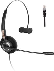 img 4 attached to Corded RJ9 Phone Headset With Noise Canceling Microphone ONLY For Cisco IP Phones: Such As 6941 7942 7971 8841