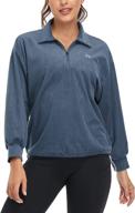 👚 soneven women's upf50+ long sleeve half zip hiking shirts: moisture-wicking golf pullover shirt логотип