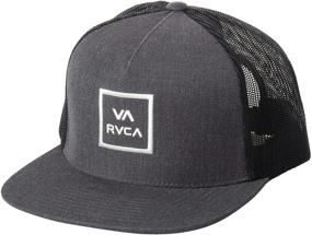 img 4 attached to RVCA Men's Adjustable Snapback Trucker Hat: A Stylish and Versatile Accessory for Every Occasion