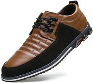 british business men's shoes: comfortable, breathable & expertly stitched logo