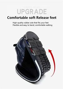 img 3 attached to British Business Men's Shoes: Comfortable, Breathable & Expertly Stitched