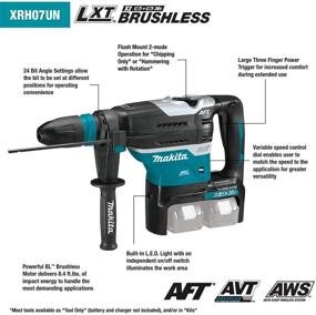 img 3 attached to 💪 Powerful and Efficient: Makita XRH07PTUN Lithium Ion Brushless Cordless - Unleashing the Next-Generation Performance