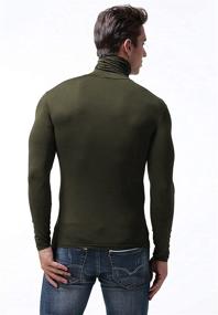 img 2 attached to SALNIER Men's Slim Fit Turtleneck Thermal Knitted Sweater: Stylish & Lightweight