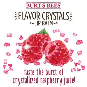 img 1 attached to Burt's Bees Flavor Crystals Red Raspberry Lip Balm - 100% Natural with Beeswax & Fruit Extracts