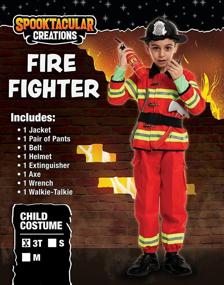 img 2 attached to 👨 Kid's Firefighter Costume for Boys