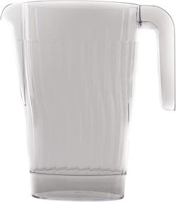 img 3 attached to 🔍 Optimal Visibility Beverage Pitcher: Transparent Plastic for Crystal Clear Solutions