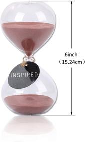 img 2 attached to SWISSELITE Glass Biloba Puff Sand Timer/Hourglass - Decorative Home, Desk, and Office Accents