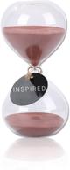 swisselite glass biloba puff sand timer/hourglass - decorative home, desk, and office accents logo