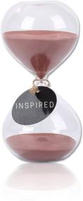 img 4 attached to SWISSELITE Glass Biloba Puff Sand Timer/Hourglass - Decorative Home, Desk, and Office Accents