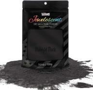 🎨 premium u.s. art supply jewelescent midnight black mica pearl powder pigment - 3.5 oz (100g) sealed pouch: cosmetic-grade metallic color dye for paint, epoxy, resin, soap, slime making, makeup, art logo