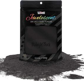 img 4 attached to 🎨 Premium U.S. Art Supply Jewelescent Midnight Black Mica Pearl Powder Pigment - 3.5 oz (100g) Sealed Pouch: Cosmetic-Grade Metallic Color Dye for Paint, Epoxy, Resin, Soap, Slime Making, Makeup, Art