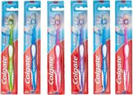 🪥 pack of 6 colgate extra clean toothbrushes, full head firm #40, hard bristles logo