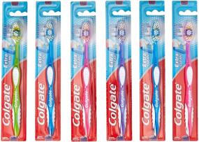 img 1 attached to 🪥 Pack of 6 Colgate Extra Clean Toothbrushes, Full Head Firm #40, Hard Bristles