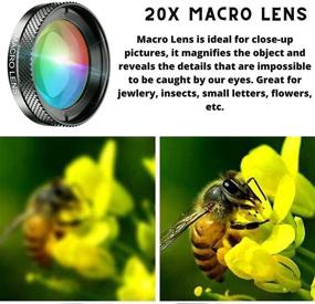 img 3 attached to SHUTTERMOON PRO Camera Lenses UNIVERSAL Attachments 20XMacro Lens Kaleidoscope Lens Star Filter Lens For IPHONE/SMARTPHONE/ANDROID/SAMSUNG/PIXEL/OnePlus Camera Phone Best HDLenses For Phone (PRO3 IN1)