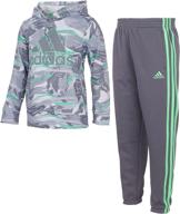 🧥 детская одежда и активная: толстовка с капюшоном и спортивные штаны adidas fleece для повышенной производительности логотип