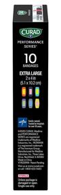 img 1 attached to 🩹 Curad Ironman XL Antibacterial Bandages: Extreme Hold Fabric Bandages, 10 Count with CURIM5018 Performance Series