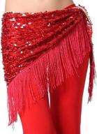 💃 zltdream women's belly dance hip scarf with tassel - enhance your dance performance логотип